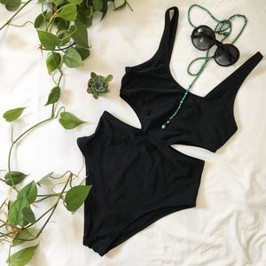 black aerie swimsuit